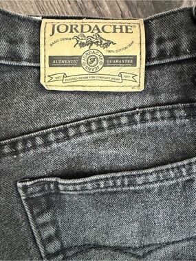 Jordache Men's Black/Grey Denim Jeans - Classic Fit